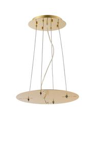 D0719  Additions 390mm 3m 3m Suspension Plate (Max Load 20kg) French Gold, Painted Gold